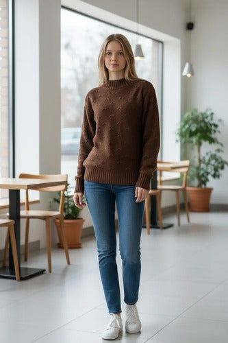 Blusa De Frio Tricot Feminina Suéter Lã Casaco Inverno Tricô