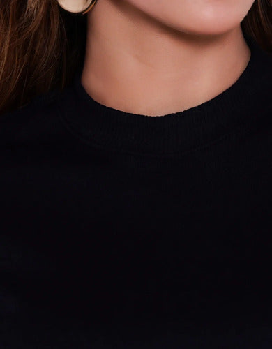 Cropped Feminino Oversized T-shirt Feita Com Malha Suedine