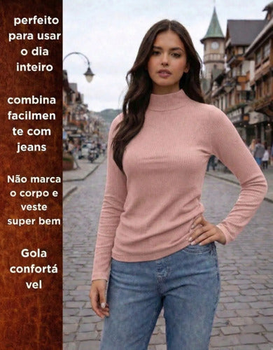 Blusa Feminina Segunda Pele Cacharrel  Gola Alta Inverno Zar