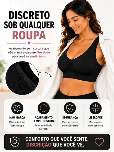 Sutiã Lupo Soutien Original Sem Costura Macio Antimicrobial