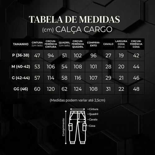 Calça Cargo Masculina Feminina Skate Larga Cordão Elástico