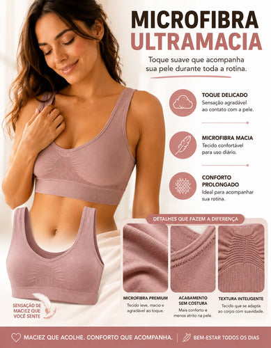 Sutiã Lupo Soutien Original Sem Costura Macio Antimicrobial