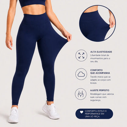 Calça Legging Flanelada Térmica Peluciada Inverno Forrada