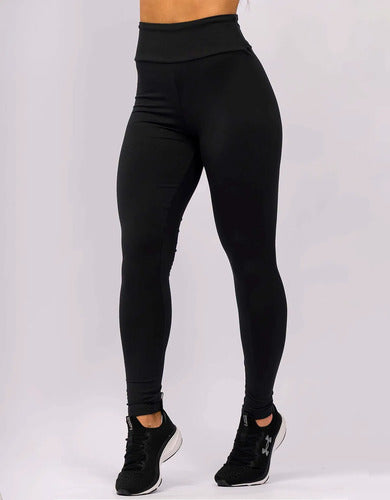 Calça Legging Flanelada Térmica Peluciada Inverno Forrada