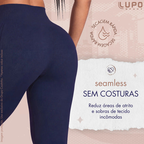 Legging Lupo Original Poliamida Texturizada Ar Sem Costura