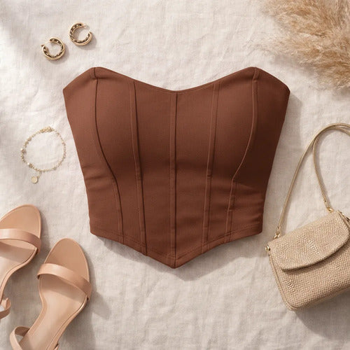 Cropped Top Corset Corselet Morcego Suplex Bojo Tomara Caia