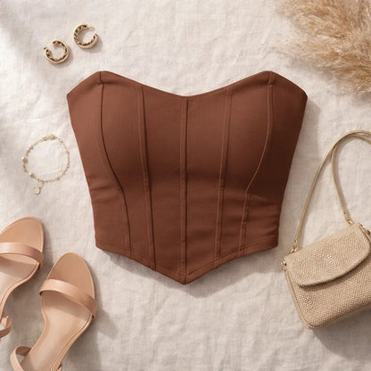 Cropped Top Corset Corselet Morcego Suplex Bojo Tomara Caia