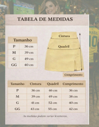 Shorts Saia Alfaiataria Feminino Fenda Lateral