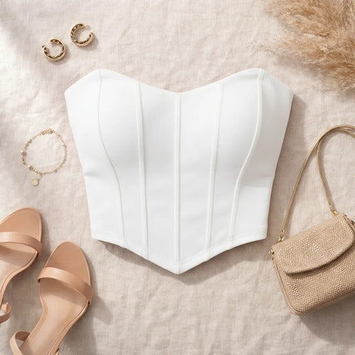 Cropped Top Corset Corselet Morcego Suplex Bojo Tomara Caia