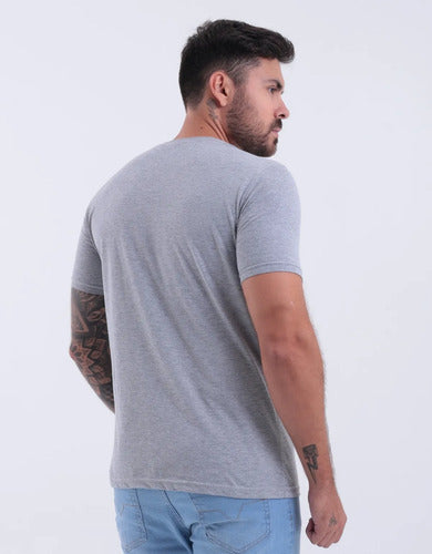 Camiseta Básica Masculina Algodão Slim Blusa Premium Lisa