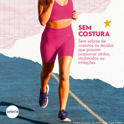 Short Academia Feminino Poliamida Selene Zero Transparência