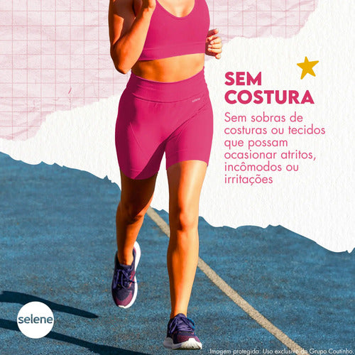 Short Academia Feminino Poliamida Selene Zero Transparência