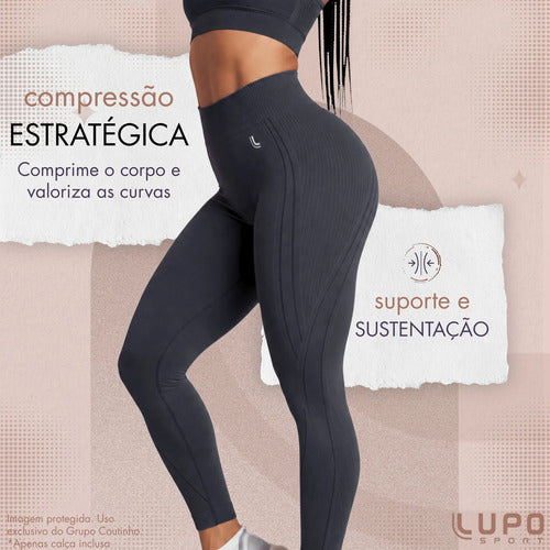 Legging Lupo Original Poliamida Texturizada Ar Sem Costura