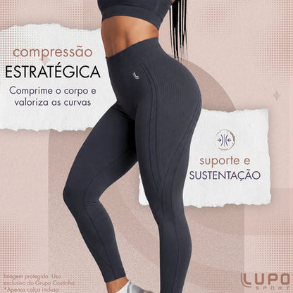 Legging Lupo Original Poliamida Texturizada Ar Sem Costura