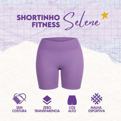 Short Fitness Feminino Poliamida Selene Zero Transparência