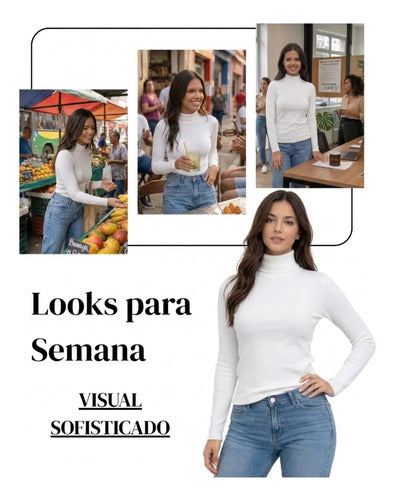 Blusa Feminina Segunda Pele Cacharrel  Gola Alta Inverno Zar
