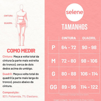 Short Academia Feminino Poliamida Selene Zero Transparência