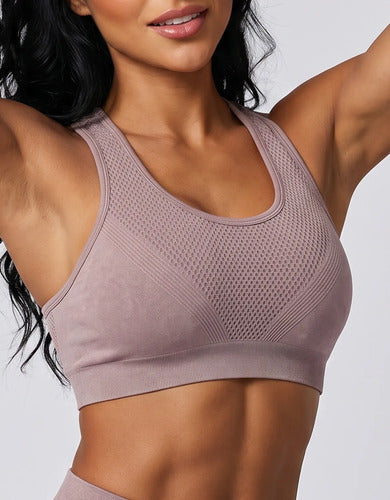 Kit 2 Top Sutiã Com Bojo Alça Nadador Fitness Reforçado