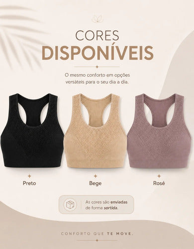 Kit 2 Top Sutiã Com Bojo Alça Nadador Fitness Reforçado