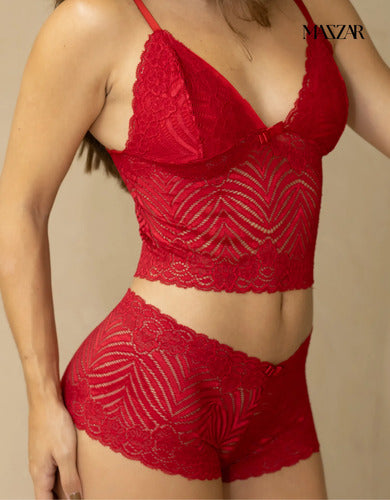 Conjunto Lingerie Sexy Calcinha Renda Langerie Femininas