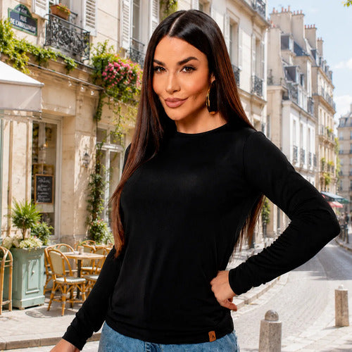 Blusa Térmica Feminina Flanelada Peluciada Frio Inverno