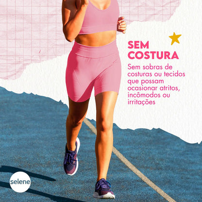 Short Feminino de Poliamida Selene Zero Transparência