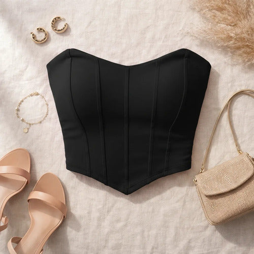 Cropped Top Corset Corselet Morcego Suplex Bojo Tomara Caia
