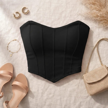 Cropped Top Corset Corselet Morcego Suplex Bojo Tomara Caia