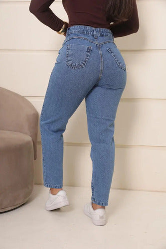 Calça Jeans Mom Feminina Cintura Alta Conforto E Estilo