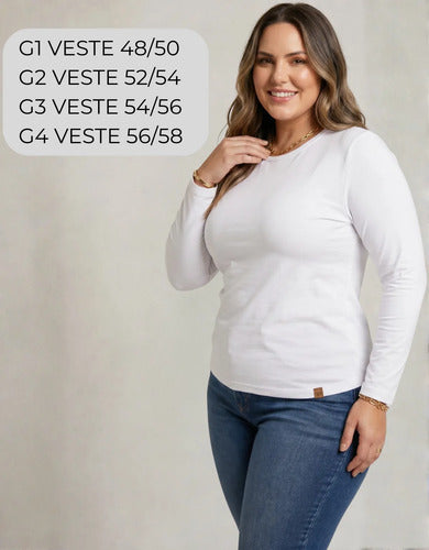 Blusa Térmica Segunda Pele Feminina Flanelada Plus Size Frio