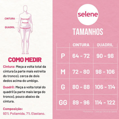 Short Feminino de Poliamida Selene Zero Transparência