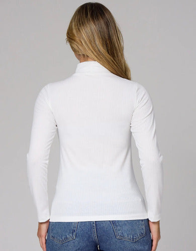 Blusa Cacharrel Segunda Pele Gola Alta Confortável Casual
