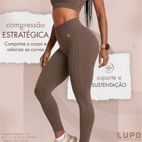 Legging Lupo Original Poliamida Texturizada Ar Sem Costura