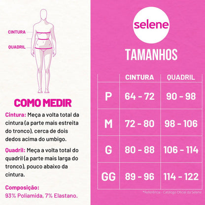 Short Fitness Feminino Poliamida Selene Zero Transparência
