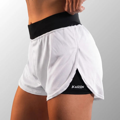 Kit 2 Shorts Feminino Duplo 2 Em 1 Compreensão Academia