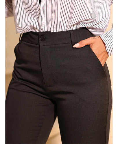 Calça Social Feminina Preta Cintura Alta K2b Original