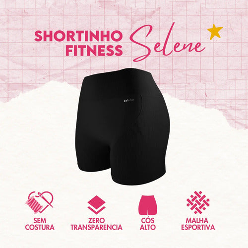 Short Feminino Poliamida Selene Zero Transparência