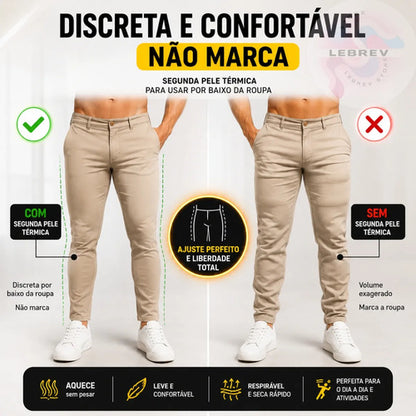 Calça Underwear Legging Masculina Corrida Elastano