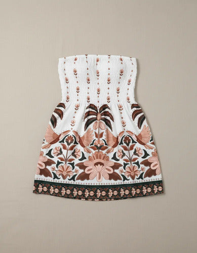 Vestido Curto Tomara Que Caia Feminino Verão Praia Floral