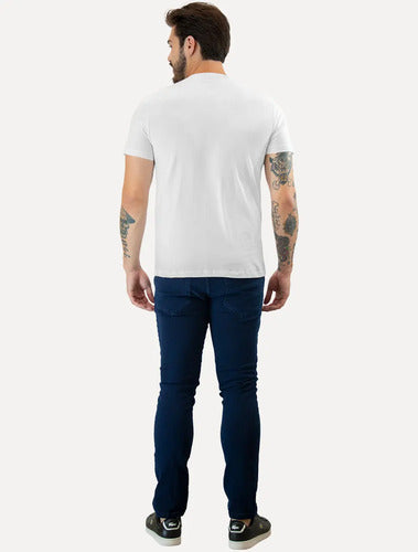 Kit Camisetas Guess Masculina Bordado Peito Preta/branca