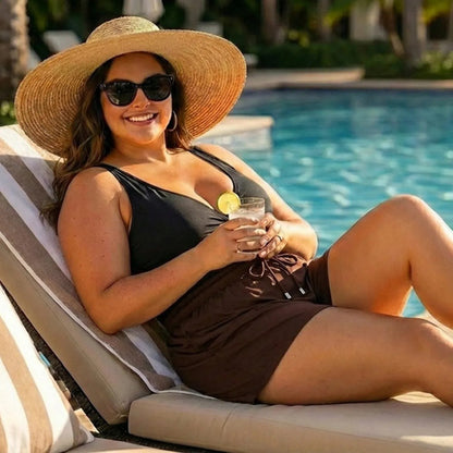 Short Feminino Soltinho Plus Size Saída De Praia Elastano