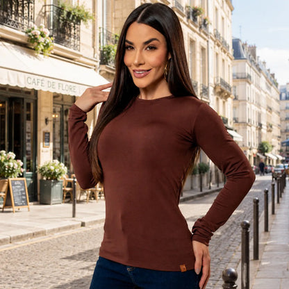 Blusa Térmica Feminina Flanelada Peluciada Frio Inverno