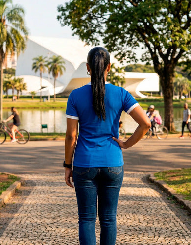 Camiseta Baby Look Blusa Feminina Manga Curta Brasil Seleção