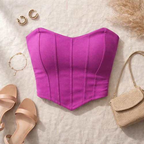 Cropped Top Corset Corselet Morcego Suplex Bojo Tomara Caia