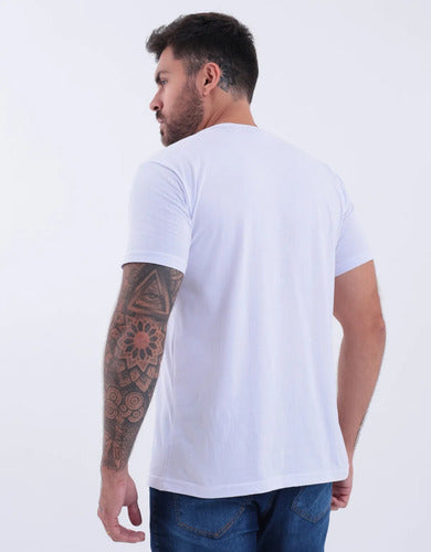 Camiseta Básica Masculina Algodão Slim Blusa Premium Lisa