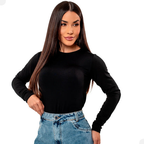 Blusa Térmica Feminina Flanelada Peluciada Frio Inverno