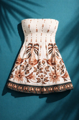 Vestido Curto Tomara Que Caia Feminino Verão Praia Floral