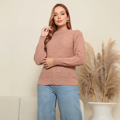 Blusa De Frio Tricot Feminina Suéter Lã Casaco Inverno Tricô