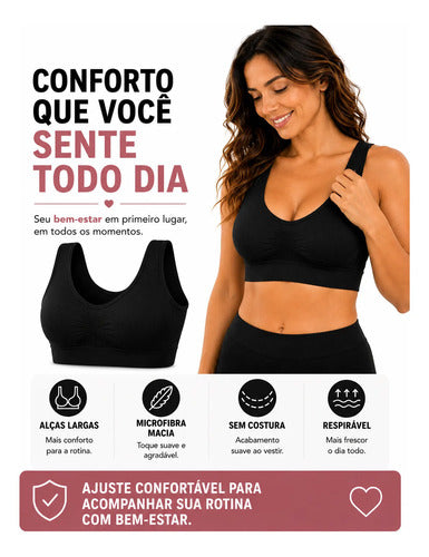 Sutiã Lupo Soutien Original Sem Costura Macio Antimicrobial