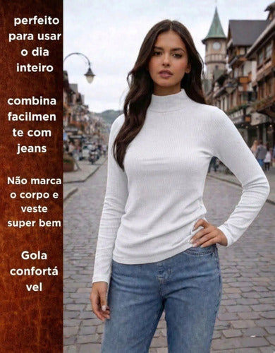 Blusa Feminina Segunda Pele Cacharrel  Gola Alta Inverno Zar